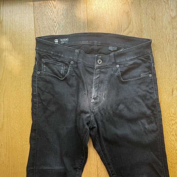 G-STAR RAW REVEND SUPER SLIM WASHED BLACK JEANS - 31 - Picture 11 of 15